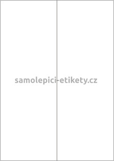 Etikety PRINT 105x297 mm (100xA4) - zrcadlově lesklá stříbrná polyesterová folie