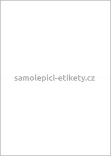 Etikety PRINT 210x148 mm (100xA4) - zrcadlově lesklá stříbrná polyesterová folie