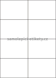 Etikety PRINT 105x74,2 mm (100xA4) - bílá lesklá polyesterová folie